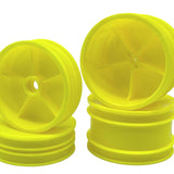 Losi JRX2 Dish Wheel Set NARROW Front (4pc)