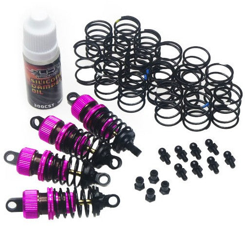 Yeah Racing QUTUS Slider 55mm Damper Shock Set – Blue, 1/10 Drift Car, DBB-1055BU