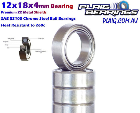 12x18x4mm Bearing – Premium Metal Shields (6701zz) - Speedy RC
