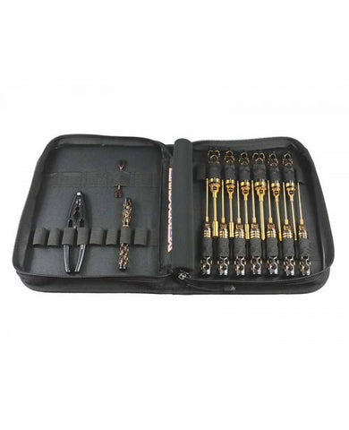 ARROWMAX AM Toolset For Offroad (16Pcs) With Tools Bag Black Golden - Speedy RC