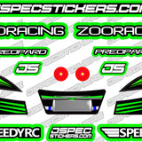 JSPEC/SPEEDYRC DECALS SET FOR ZOO PREOPARED - Speedy RC