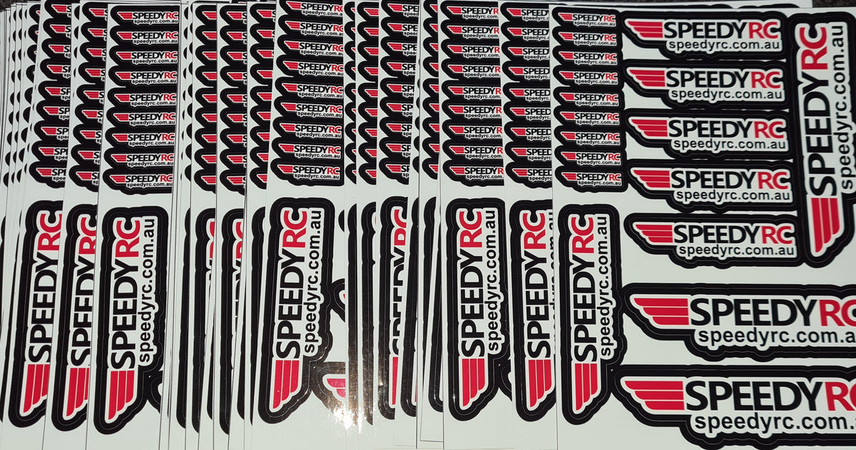 SPEEDY RC PRE-CUT STICKER A5 SHEET 18 PCE – Speedy RC