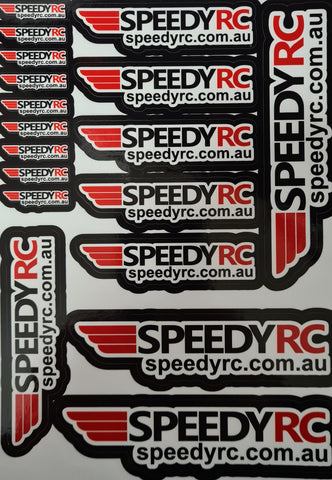 SPEEDY RC PRE-CUT STICKER A5 SHEET 18 PCE - Speedy RC
