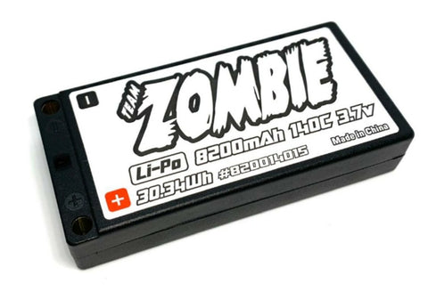 Team Zombie LiPo Battery 3.7V 8200mAh 140C (1:12th On-Road) - Speedy RC