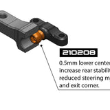 Roche - Rapide P12 EVO Aluminum Center Pivot Set (Sliding Version), -0.5mm 210208 - Speedy RC