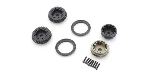 KYOSHO OPTIMA MID DIFFERENTIAL GEAR CASE & PULLEY SET - Speedy RC