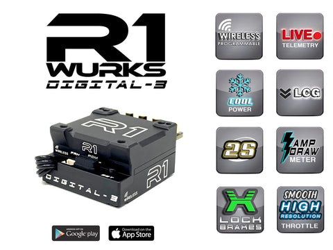 R1 WURKS DIGITAL 3 SPEED CONTROLLER (REV2 040007) - Speedy RC