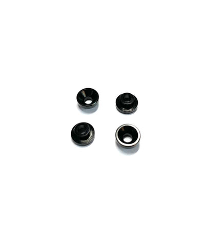TEAM ZOMBIE Alloy Countersunk Shims For Servo Mounting (5.0mm Neck) 4 Pcs Black - Speedy RC