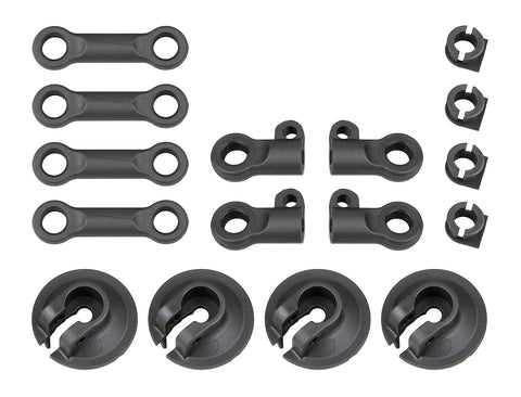 Team Associated RC8B4 Spring Cups and Shock Rod Ends (ASS81512) - Speedy RC