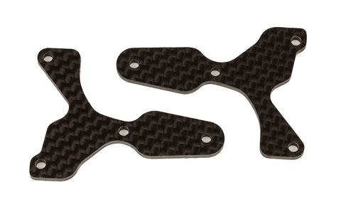 RC8B4 FT Front Lower Suspension Arm Inserts, carbon fiber, 2.0 mm (ASS81532) - Speedy RC
