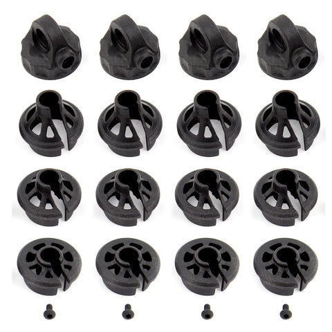 Team Associated 12mm Shock Caps and Spring Cups (ASS91814) - Speedy RC