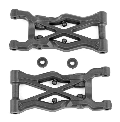 RC10B6.2 FT Rear Suspension Arms 73mm, carbon (ASS91873) - Speedy RC
