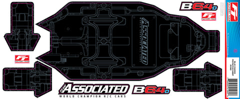 RC10B6.4D FT Chassis Protective Sheet, printed (ASS91980) - Speedy RC