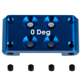 RC10B7 FT Front Bulkhead, 0 deg., blue aluminum