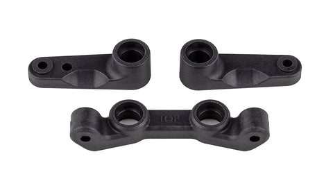 RC10B7 FT Steering Bellcrank and Rack Set, carbon (ASS92489)