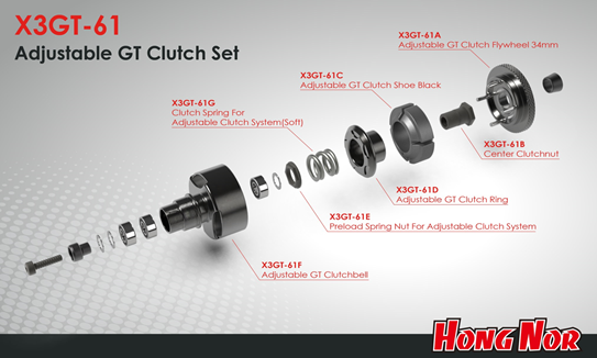 HN X3GT-61 Adjustable GT Clutch Set (X3GT-61)