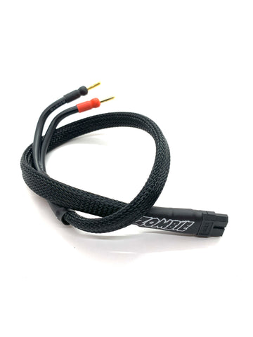 XT60 to 4mm 10awg 500mm Wrapped Charging Cable - Speedy RC