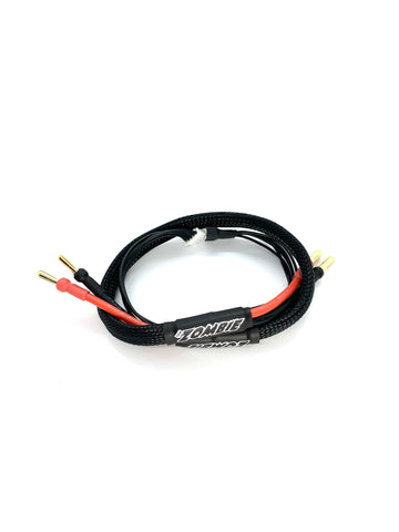 TEAM ZOMBIE 5mm/4mm tube plug 600mm charging wire (4 cell application) - Speedy RC