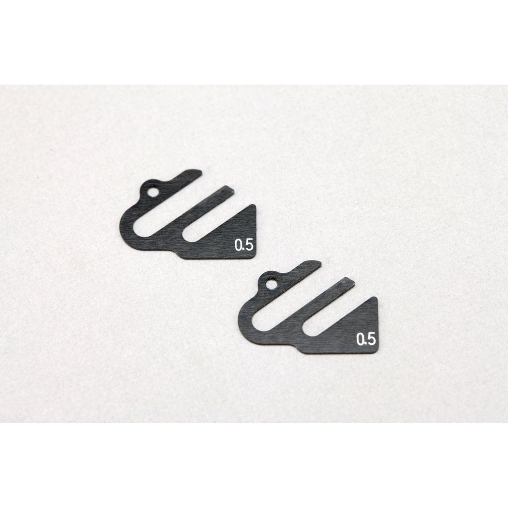 YOKOMO BD10 Separate Rear Suspension Mount Spacer (0.5mm 2pc) - Speedy RC