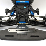 DR10 / DR10M FRONT BUMPER SET, ALLOY, CF AND FOAM WITH GNSS SLOT - ETK-2091 - Speedy RC