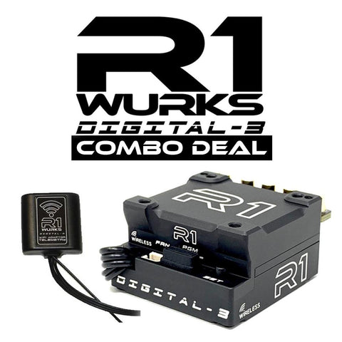 R1 WURKS DIGITAL 3 SPEED CONTROLLER & WIFI MODULE COMBO - Speedy RC