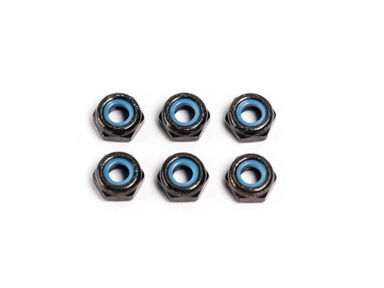 M3 NYLON NUT (Thin Type / Black / 6 pcs) - Speedy RC