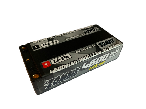 Team Zombie LiPo Shorty Battery 7.6v HV 4600mah 140c - Speedy RC