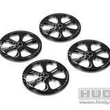 HUDY ALU SET-UP WHEEL FOR 1/10 RUBBER TIRES 4PC - HD109370 - Speedy RC