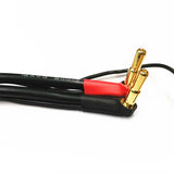 MR33 2S All-Black Charging Lead - 300mm - (4 / 5mm Dual Plug - XH) MR33-BCL - Speedy RC