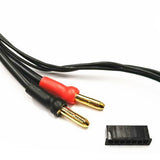 MR33 2S All-Black Charging Lead - 300mm - (4 / 5mm Dual Plug - XH) MR33-BCL - Speedy RC