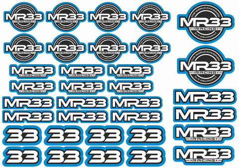 MR33 Decal Sheet - Blue MR33-DS-B - Speedy RC