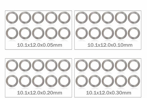 MR33 Shim Washer Set 10mm 0.05 / 0.1 / 0.2 / 0.3mm (10ea) MR33-SH-10 - Speedy RC