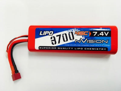 nVision Sport Lipo 3700 45C 7.4V 2S Deans NVO1110 - Speedy RC