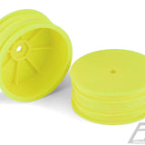 PROLINE Velocity 2.2" Hex Front Yellow Wheels (2) for TLR 22 5.0 - PR2788-02 - Speedy RC