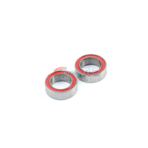 Radtec 5x8x2.5mm Competition Grade Ceramic Ball Bearing 2 pcs Red Rubber Seal - Speedy RC