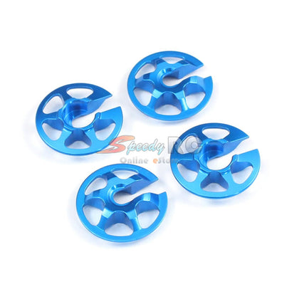 Radtec Aluminum Lightweight Spring Retainers 4 pcs Blue YK-10001 - Speedy RC