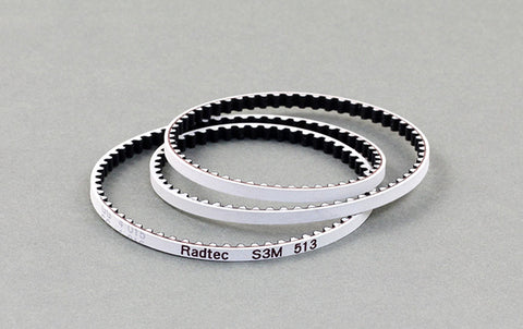 BEL-20003 Radtec Low Friction White Rear Drive Belt (S3M189) for Stock (T4/BD8SV/A800/IF14/Destiny) - Speedy RC