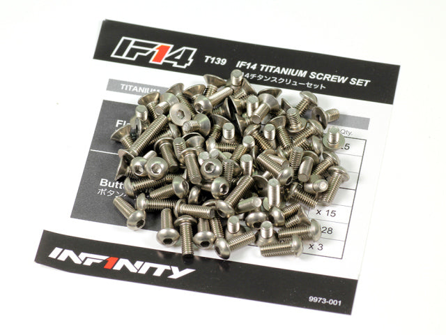 INFINITY T139 IF14 Titanium & Aluminum Screw Set TITANIUM SCREW SET - Speedy RC