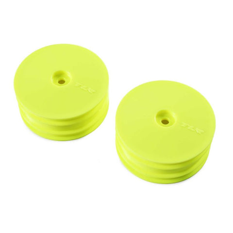 TLR Front Wheel, Yellow, 2pcs, 22X-4 TLR43021 - Speedy RC