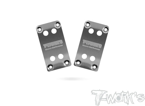 TO-220-B6.3 Stainless Steel Rear Chassis Skid Protector ( Team Associated RC10 B6.3/B6.2) 2pcs. - Speedy RC