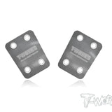 TO-220-S Stainless Steel Rear Chassis Skid Protector ( For S-Workz S350 EVO / S350 EVO II / S35-3 / S35-3E/S35-4) 2pcs. - Speedy RC