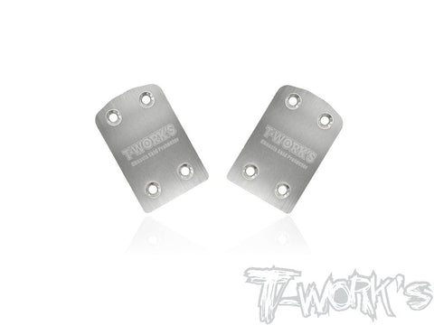 Stainless Steel Rear Chassis Skid Protector ( Xray XB4'21 ) 2pcs - Speedy RC