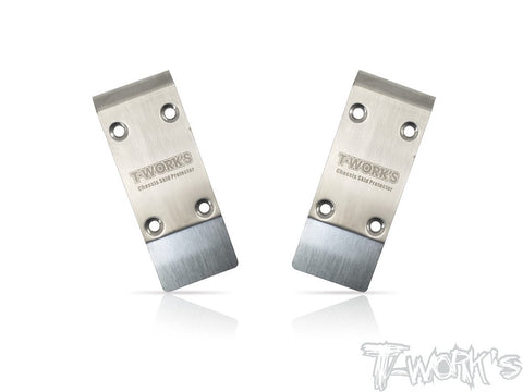 Stainless Steel Front Chassis Skid Protector ( Tekno EB410.2 ) 2pcs.