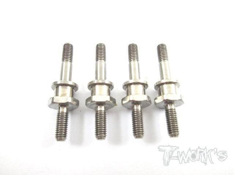 64 Titanium XB4 Screw Shock Pivot Ball with Hex ( For Xray XB4 / XB2C'17/XB2C 2018 ) 4pcs. - Speedy RC