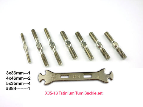 HN X3-Sabre Titanium Turnbuckles (X3S-18)