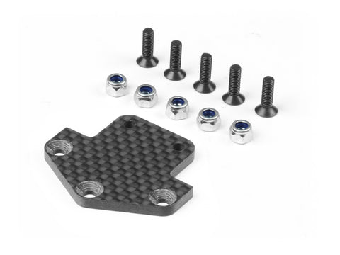 XRAY GT GRAPHITE REAR DIFFUSOR ADAPTER PLATE 3.0MM - XY351235