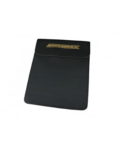 AM-171004 Bag For Graphite Set-Up Board (1/10 & 1/8 Cars) Black Golden - Speedy RC