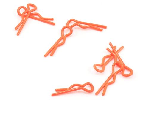 Team Zombie Body Clips 1/10 Fluorescent Orange (10) - Speedy RC