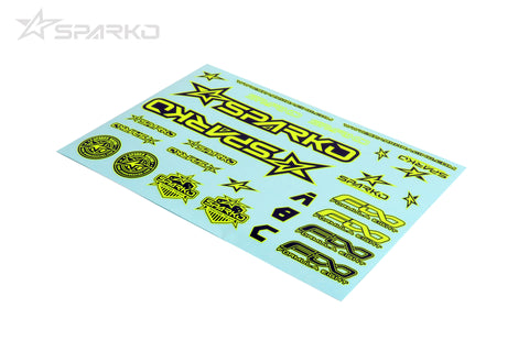 Sparko F8 Body Sticker-Yellow for Optional (F89004-YLOP)