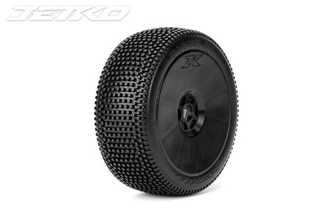 JETKO BLOCK IN 1/8 Buggy Pre-Glued Tires (pair) - Speedy RC
